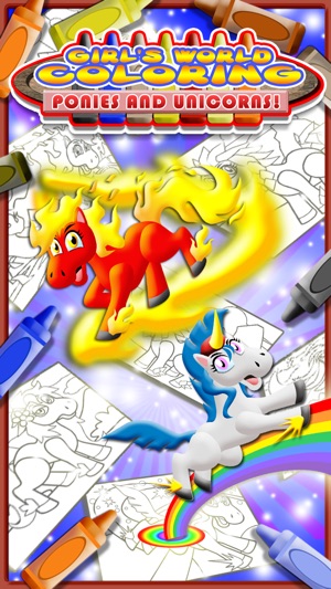 My Pony Coloring Book for Girls FREE - Paint Magic Pretty Li(圖1)-速報App