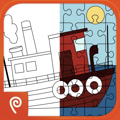 Color It Puzzle It: Boats iOS App