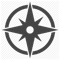 This great application will calculate your current True North-Based Azimuth and elevation (in meters)