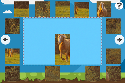 A Horse Puzzle with Haflinger Ponies - Free Learning Game-Fun for Horse Lovers screenshot 4