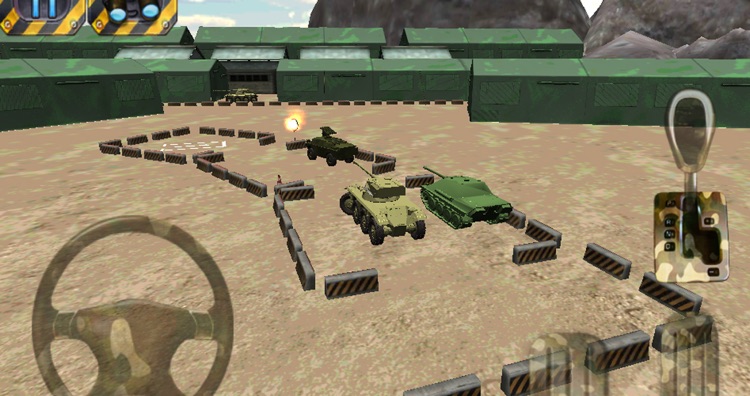 3D Tank Driver Parking War