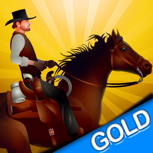 Cowboy Horseback Riding Obstacle Race : The horse agility dressage - Gold Edition Icon