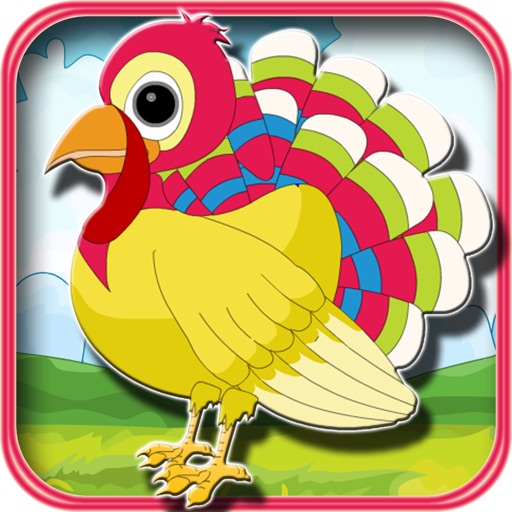 Matching Colorful Turkey Icon