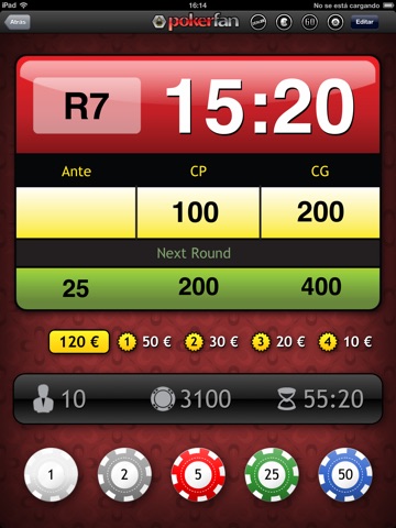 Pokernut Tournament Timer HD screenshot 2