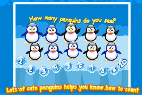 Happy Penguins teach numbers screenshot 2