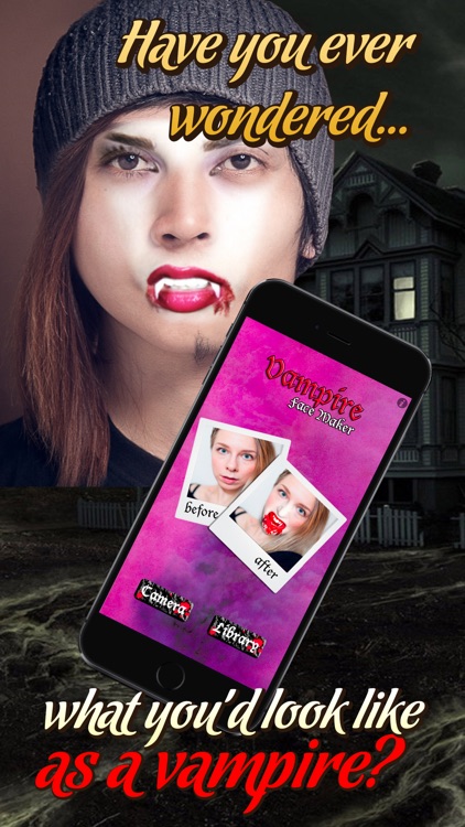 Vampire Face Maker - Turn Your Pic Into a Scary Monster! Photo Booth