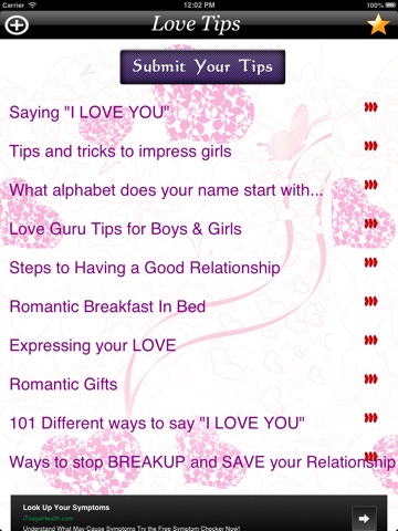Love Tips HD screenshot 2