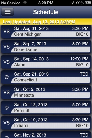 Michigan Football Live screenshot 3