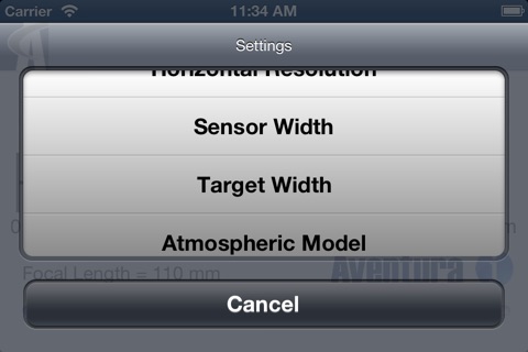 Aventura Lens Calculator screenshot 3