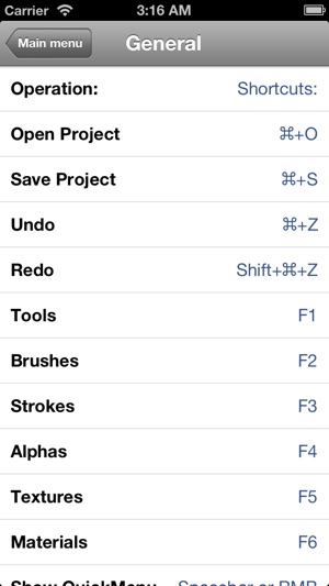 Shortcuts for Zbrush(圖4)-速報App