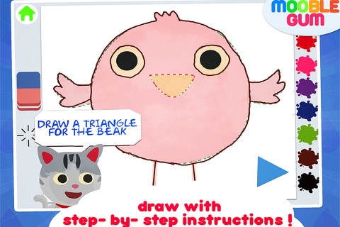learn to draw animal - doodle and paint cute pet and wild animals – creative studio for baby and toddler screenshot 2
