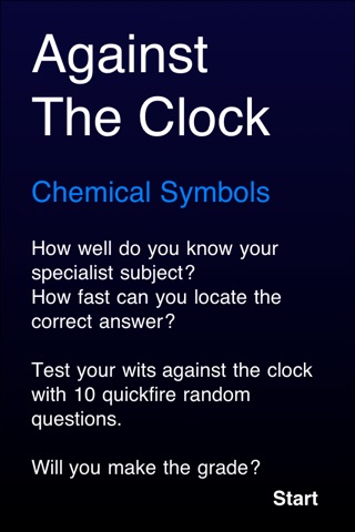 Against The Clock - Chemical Symbols screenshot 2