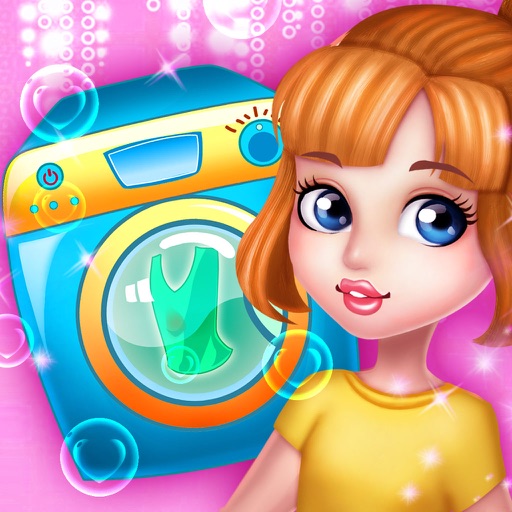 Princess  Washing Clothes Icon
