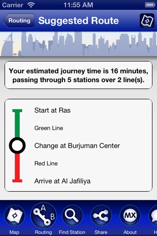 Dubai Metro Interactive Map screenshot 3