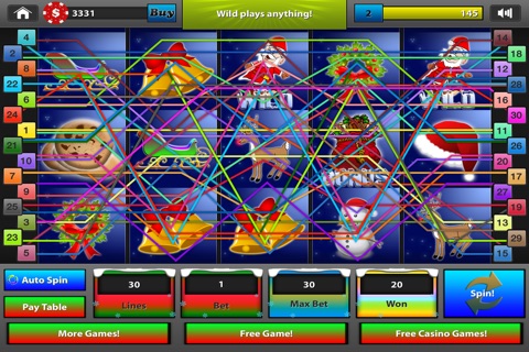 Miss Santa Mega Casino Lucky Christmas Slots - Free screenshot 4