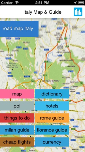 意大利離線的道路地圖，導遊，酒店（免費版） (Italy offline map)(圖1)-速報App