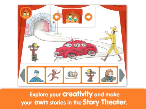 Curious George and the Firefighters by i Read With screenshot 4
