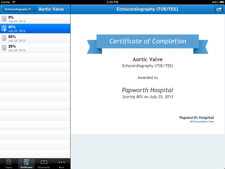 Papworth Hospital MCQ Learning screenshot-3