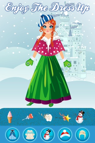 Magic Snow Queen Ice Princess Fashion Castle Game - Free Girls Edition screenshot 3