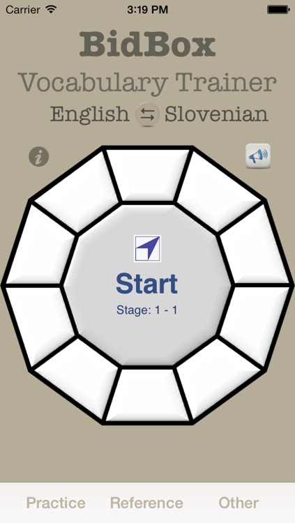 Vocabulary Trainer: English - Slovenian