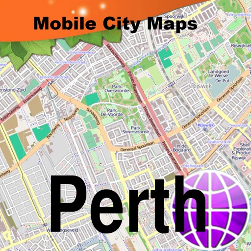 Perth, UK, Street Map icon