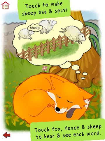 Ferdinand Fox’s Big Sleep - interactive rhyming story book app for kids screenshot 2