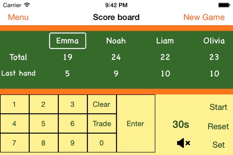 Scoreboard for Qwirkle game screenshot 2