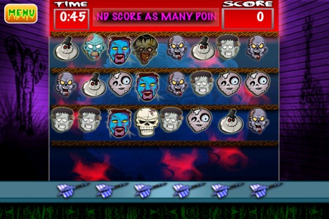 Killer Zombie Pop FREE- Mini Dead Head Dart Game screenshot 2