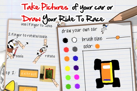 A Doodle Racing Top Best Draw, Paint, Scribble, Sketch, Take A Photo And Race Your Car Free: Very Addictive! PRO HD screenshot 3