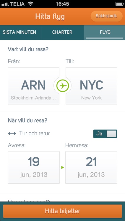 Destination.se - sista minuten, charter och flyg