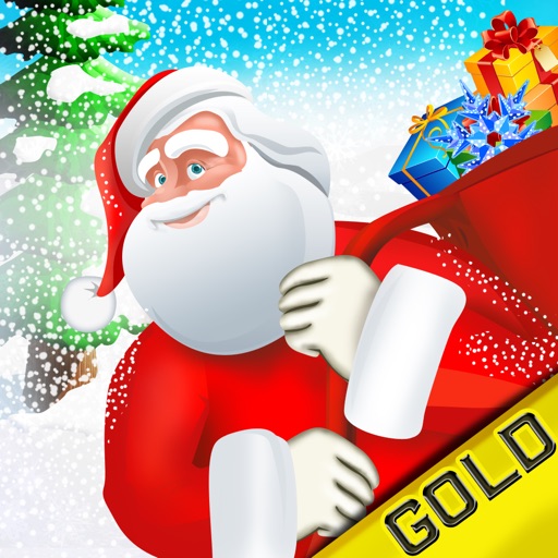 Flying Santa Claus 2 – Christmas Rush Kids Delivery Gifts under the trees - Gold Edition icon