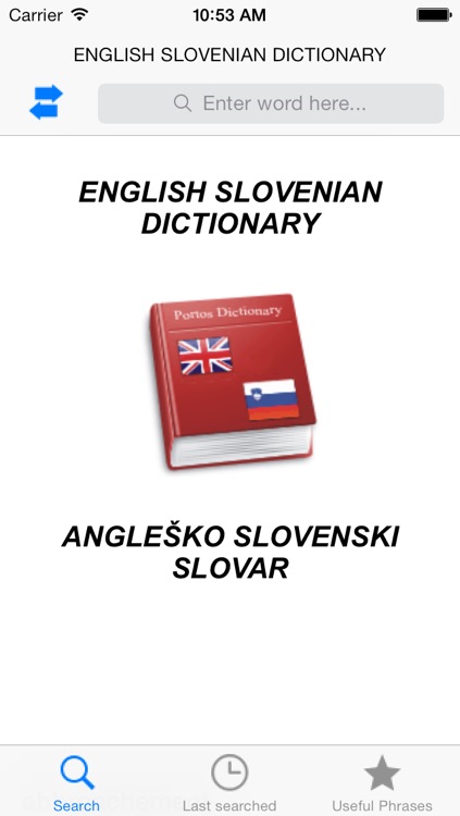 PortosDicty English Slovenian, Slovenian English dictionary / Angleško slovenski in slovensko angleški slovar