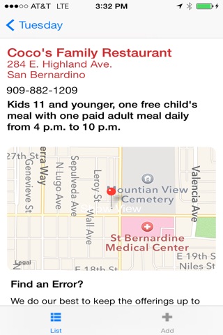 San Bernardino County Sun Kids Eat Free screenshot 4
