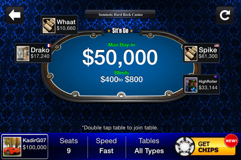 World Table Poker - Texas Hold'em Tournament screenshot 2