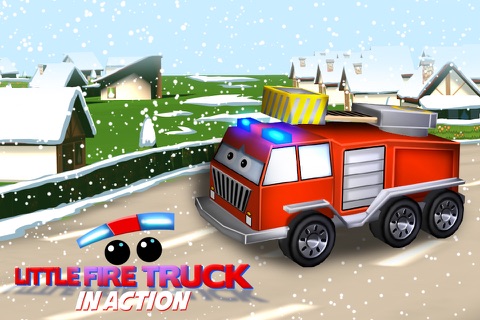 Little Fire Truck in Action - Driving Game With Cartoon Graphics for Kids screenshot 2