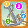 Ahoy sailing boat! Counting game for children: learn to count numbers 1-10