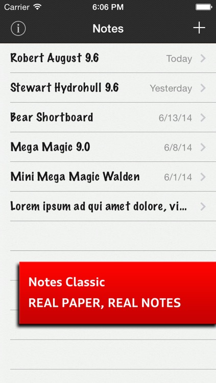 Notes Classic - Real Paper, Real Notes, personal notes and customizable design