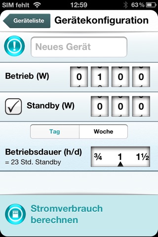 ELE Stromverbrauchsrechner screenshot 4