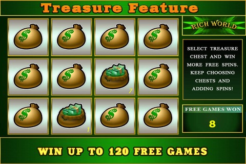 Rich World slot machine screenshot 4