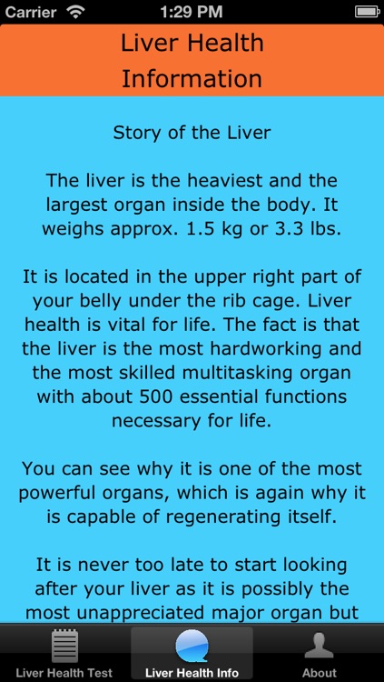 Liver Health Test App