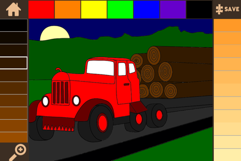 Color It Puzzle It: Trucks Lite screenshot 3