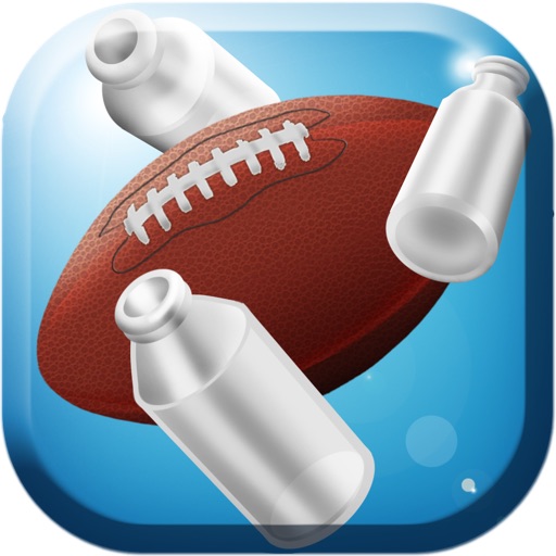 Football Toss Flick Can Knockdown Pro