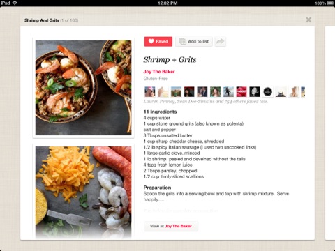 Foodily for iPad: Recipe Sharing With Friends screenshot 4