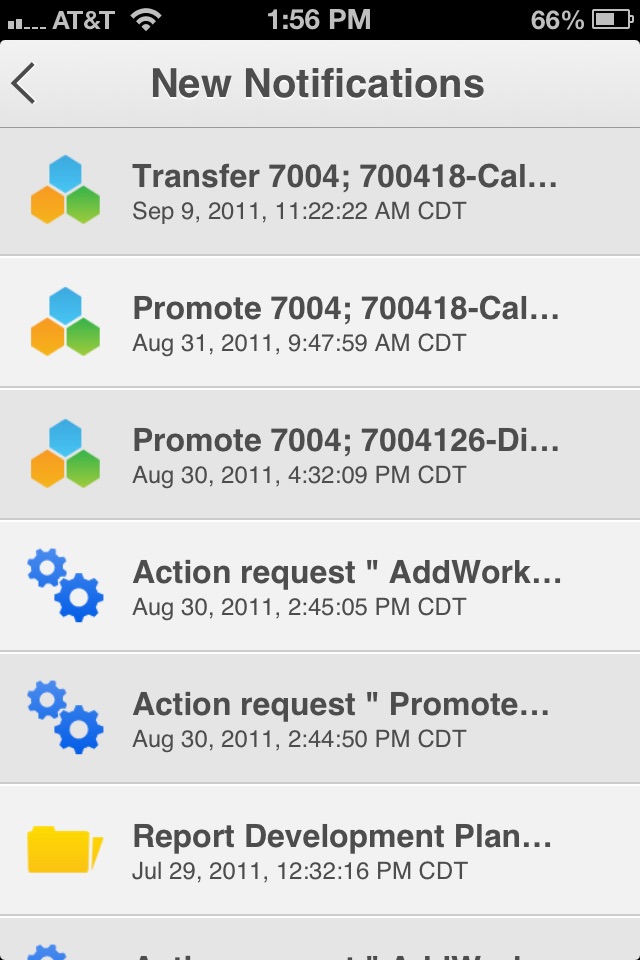 Infor Notifications screenshot 2