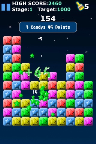 Pop starry new plus - ( A free adventure game to eliminate the stars Not Candy Not Fruit pro ! ) screenshot 2