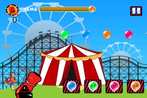 Angry clown shooting color balloon - Free Edition screenshot 2