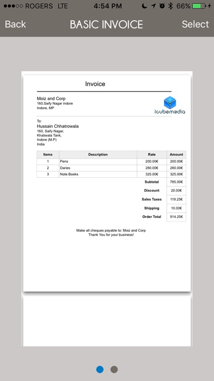 Invoice Mini: Create Invoices and Purchase Orders