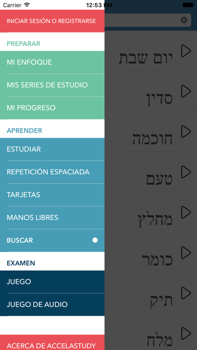 AccelaStudy Spanish | Hebrew screenshot 1