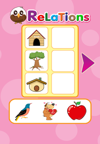 Relations : learning Education games for kids Add to child development - free!! screenshot 2