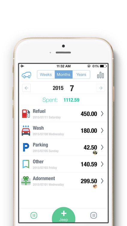 Daily Car Cost 2 - Mileage log tracker, Fuel economy, Gas mileage